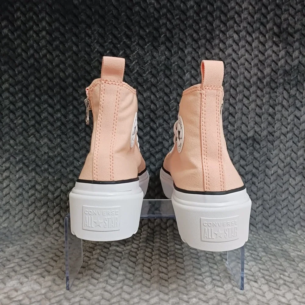 Converse Chuck Lugged Lift Women's Hi Platform Sneaker Coral Peach Canvas Size 9